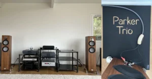 Ensemble Hi-fi très haut de gamme avec des enceintes MARTEN Parker Trio, un amplificateur intégré Trilogy Audio, un WEISS DAC502, un Playback Designs MPD-8 et un Playback Designs MPT-8.